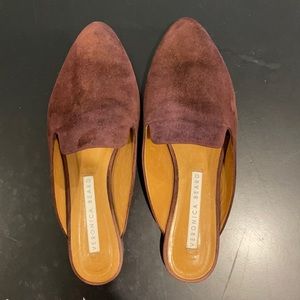 Veronica Beard suede slides
